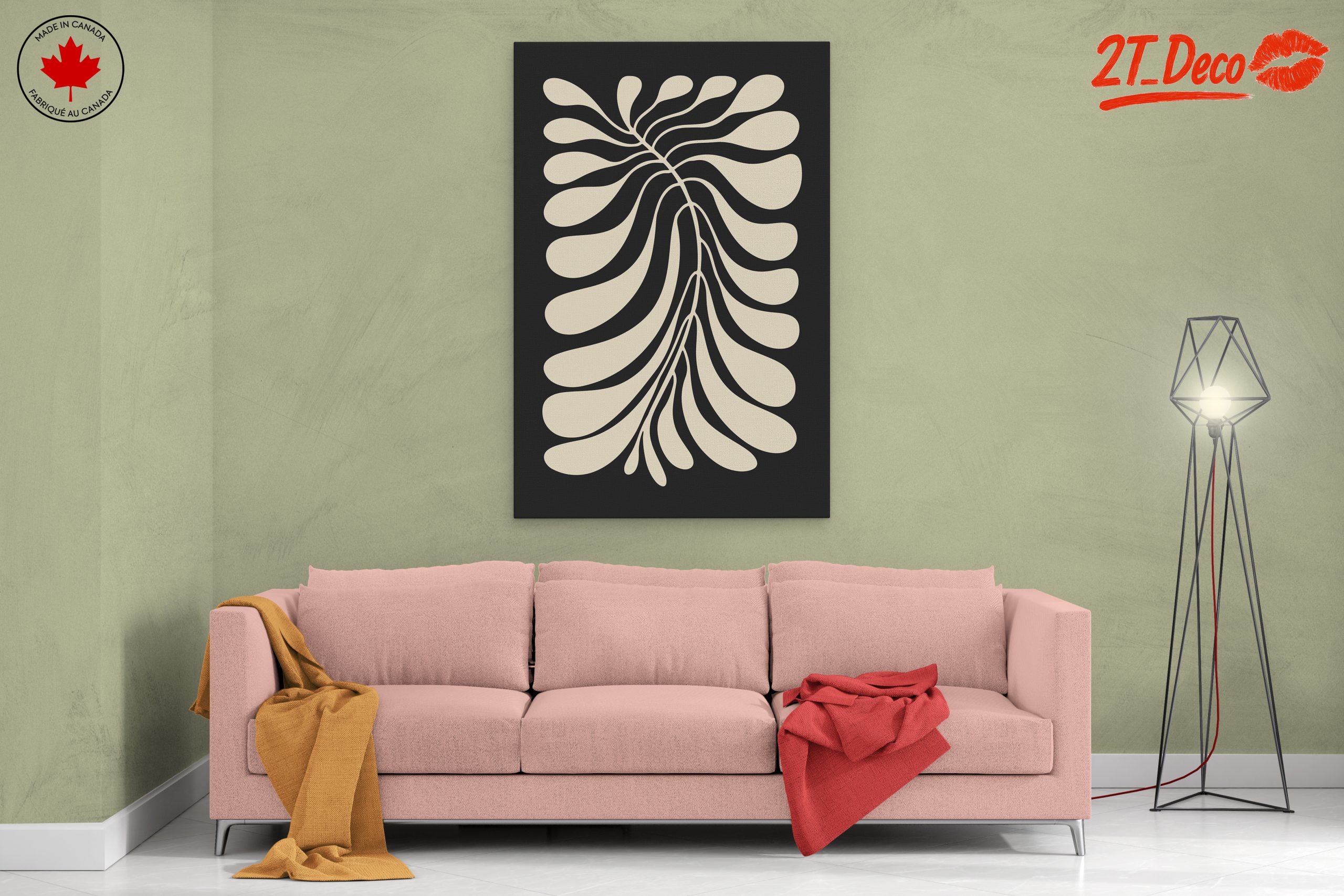 Stylized Botanical Abstract Design - Image 2