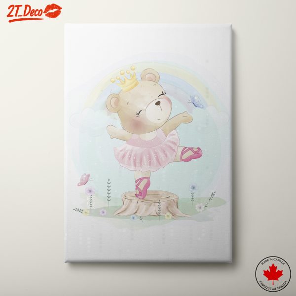 Cute Ballerina Bear Art