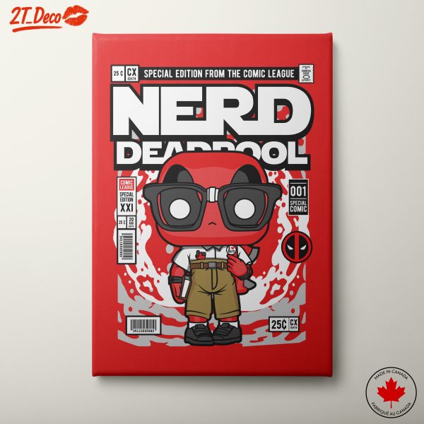 Nerd Deadpool Funko Character Art