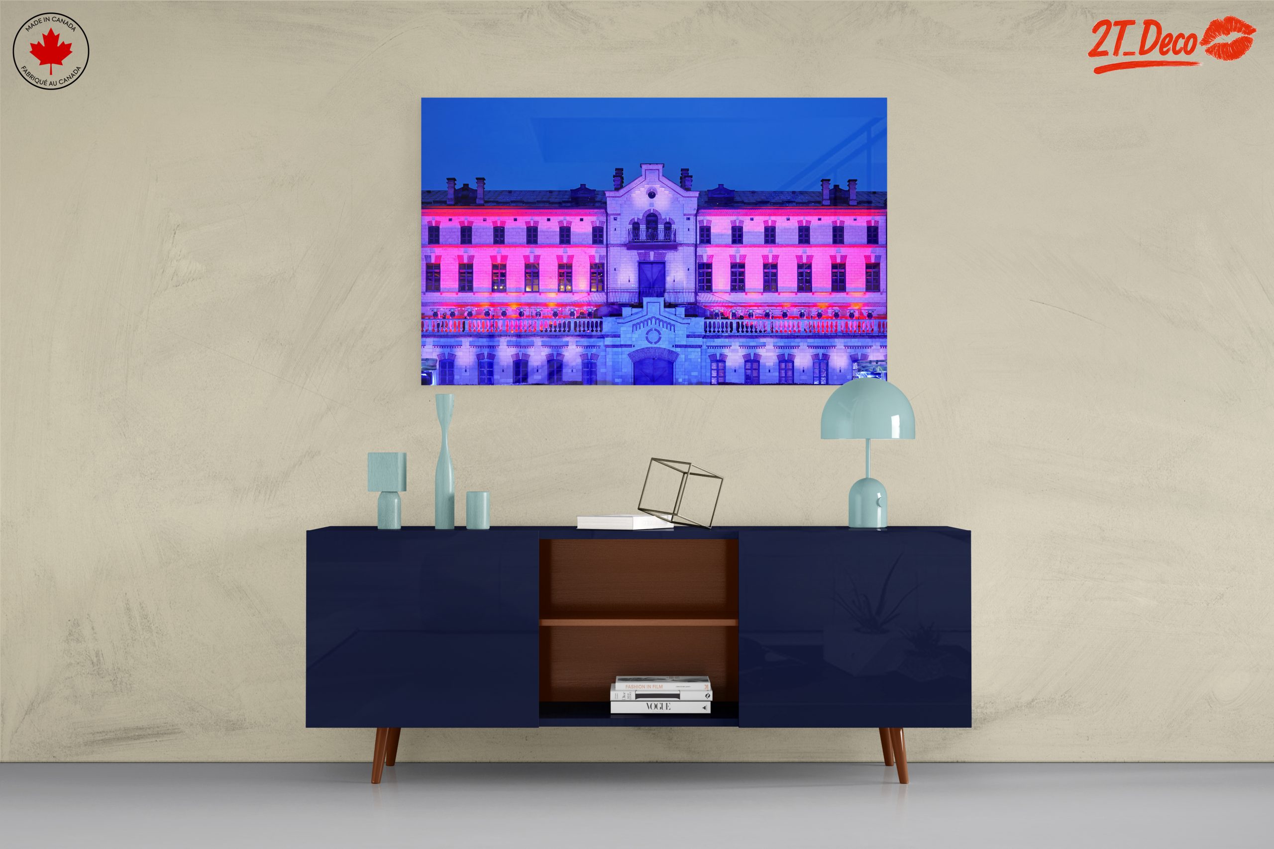 Illuminated Urban Building at Dusk - Image 8