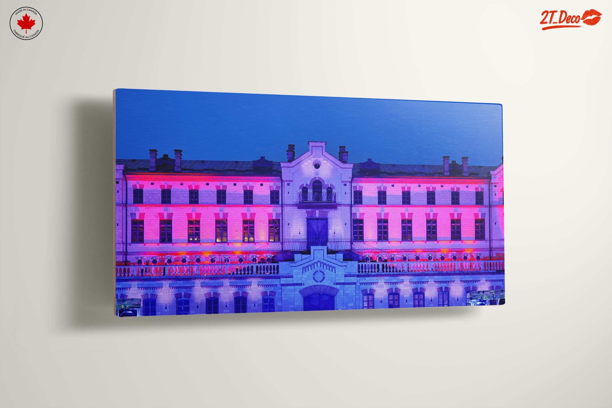 Illuminated Urban Building at Dusk - Image 13