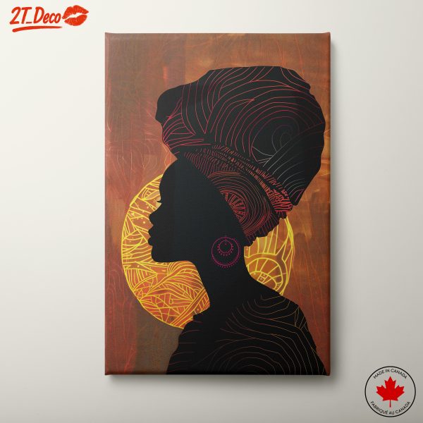 Afro Art Representation with Vibrant Patterns