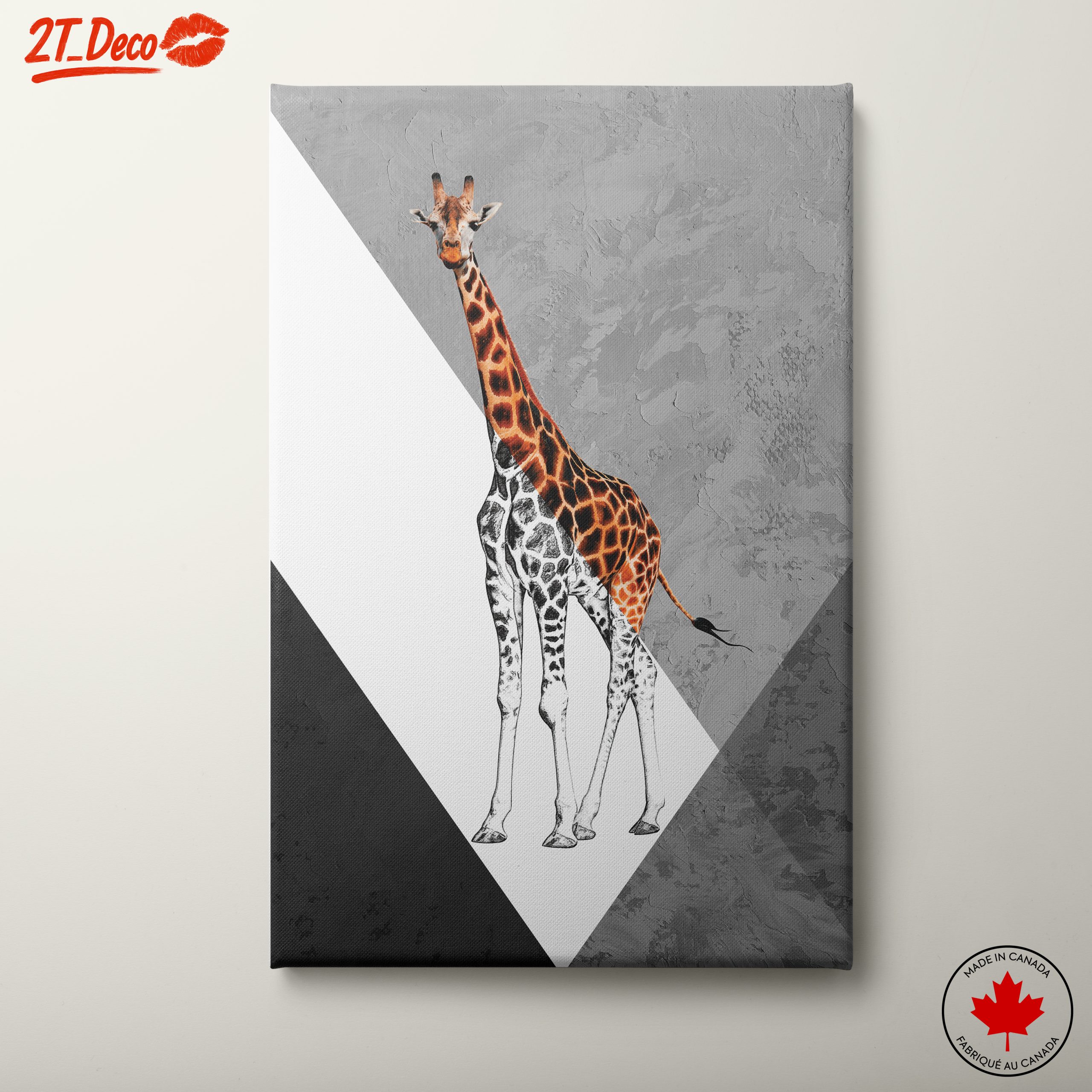 Stylized Giraffe Animal Art