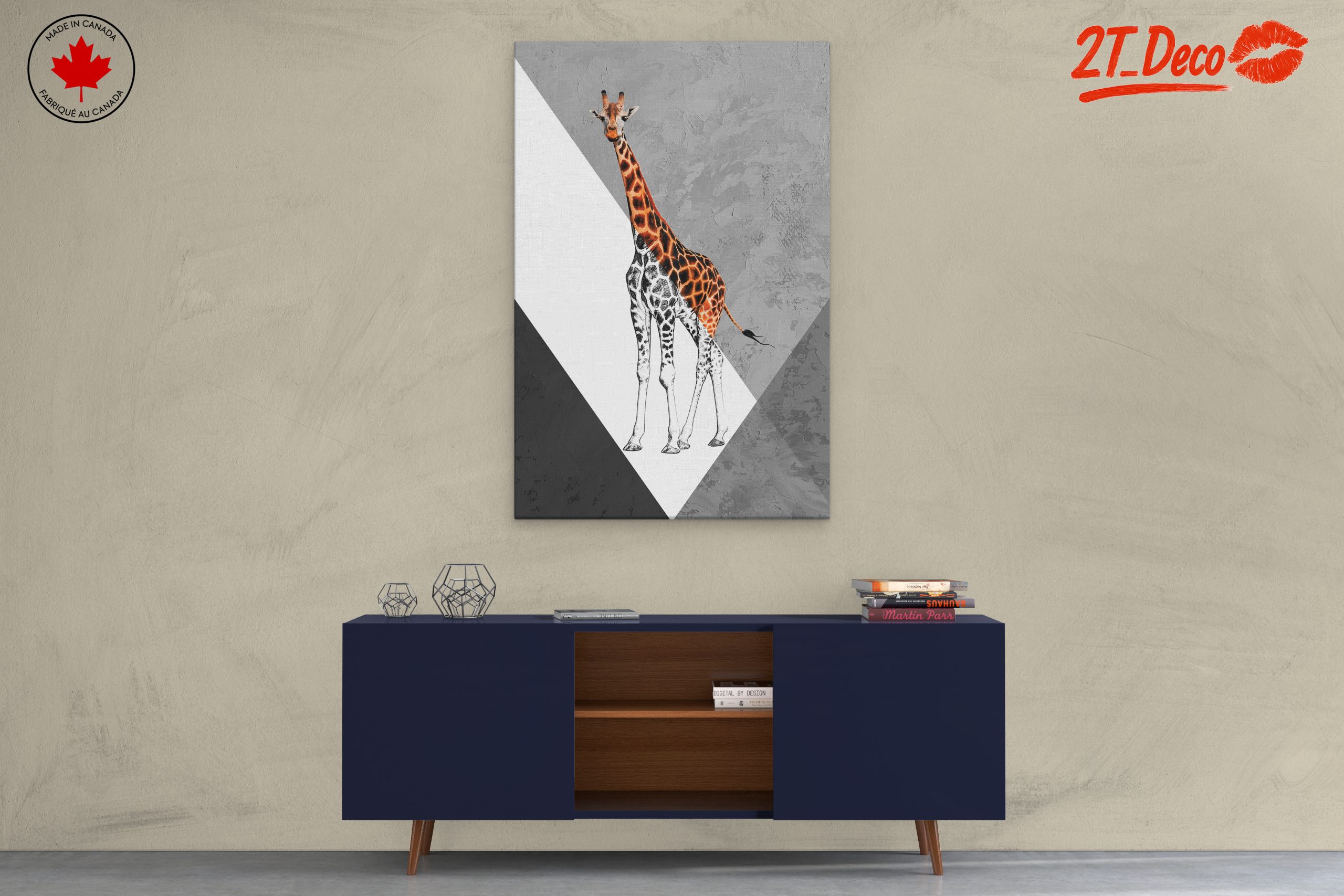 Stylized Giraffe Animal Art - Image 3