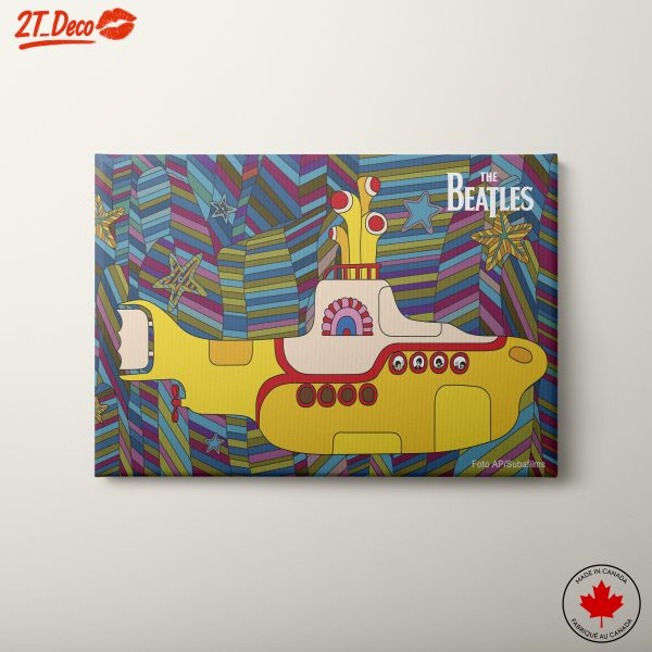 Colorful Art Featuring The Beatles' Yellow Submarine