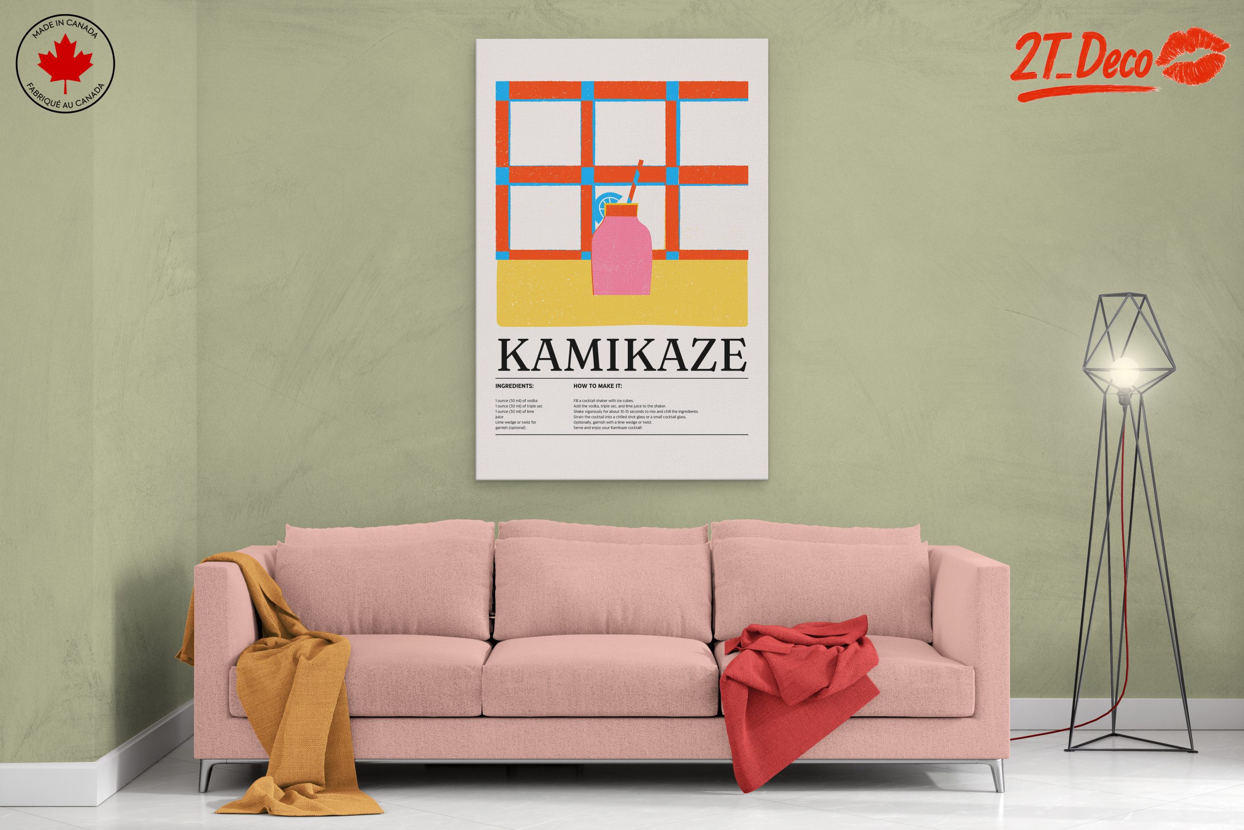 Whimsical Kamikaze Cocktail Illustration - Image 2