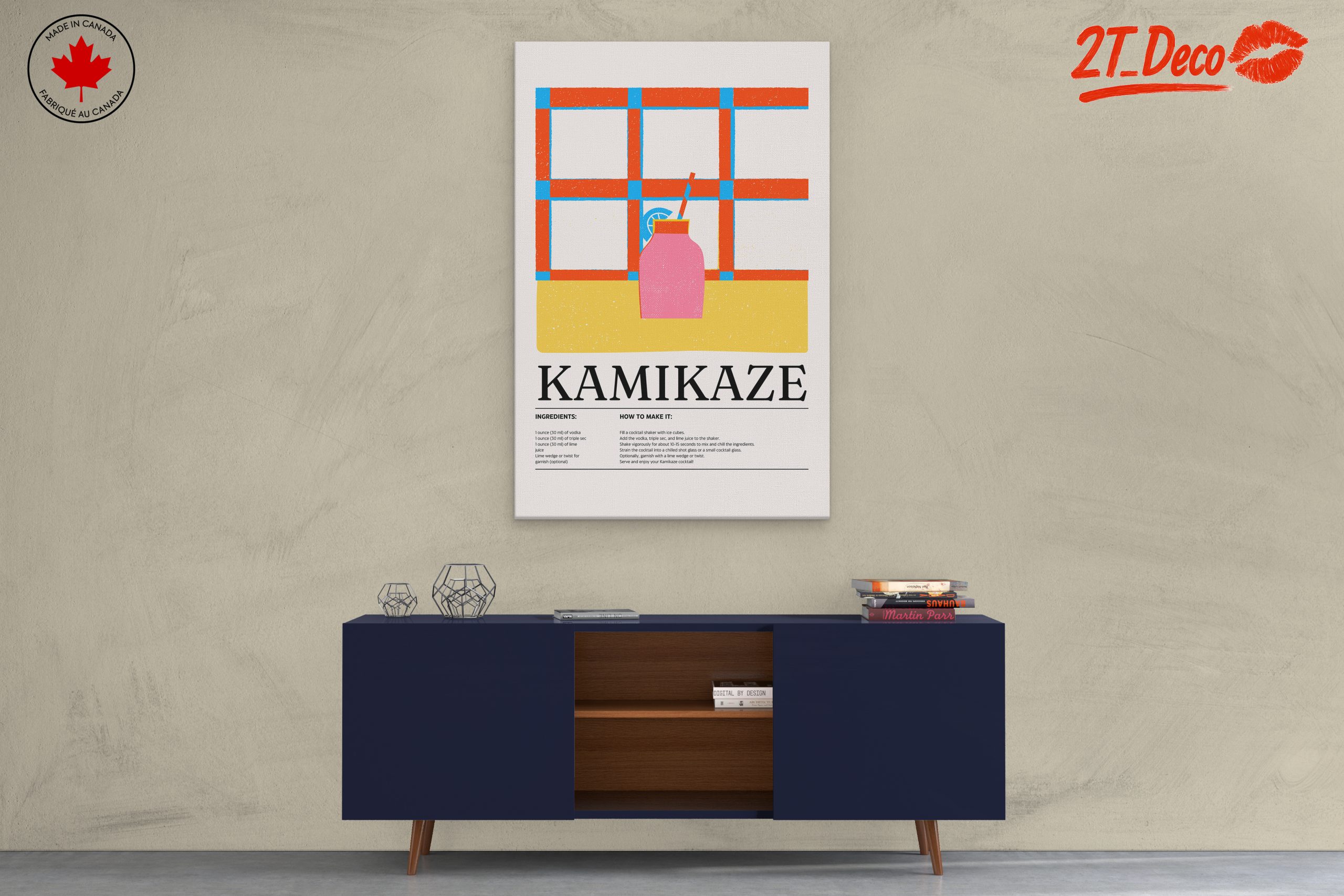 Whimsical Kamikaze Cocktail Illustration - Image 3