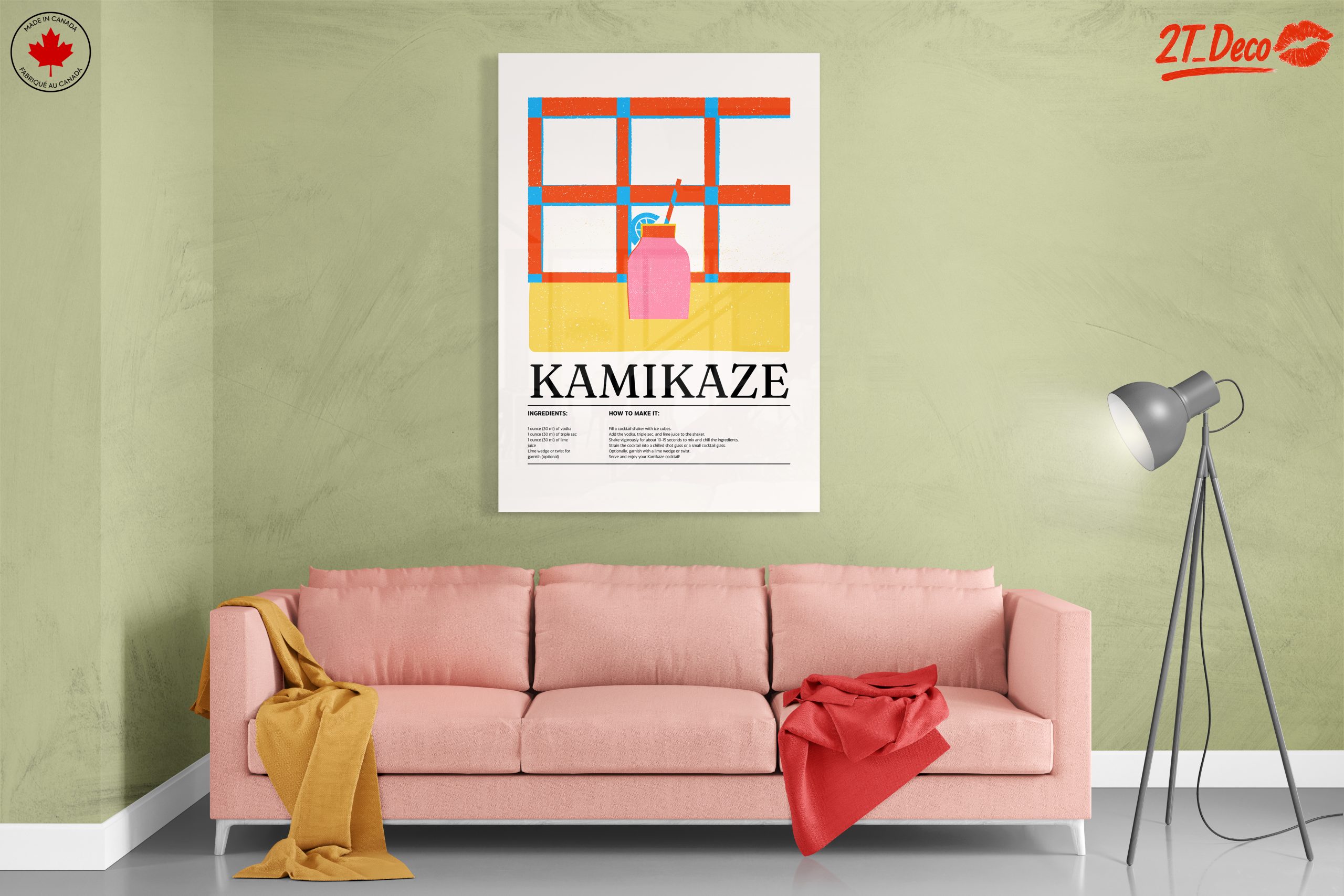 Whimsical Kamikaze Cocktail Illustration - Image 7