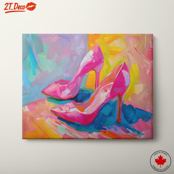 Vibrant Stylish Footwear Art