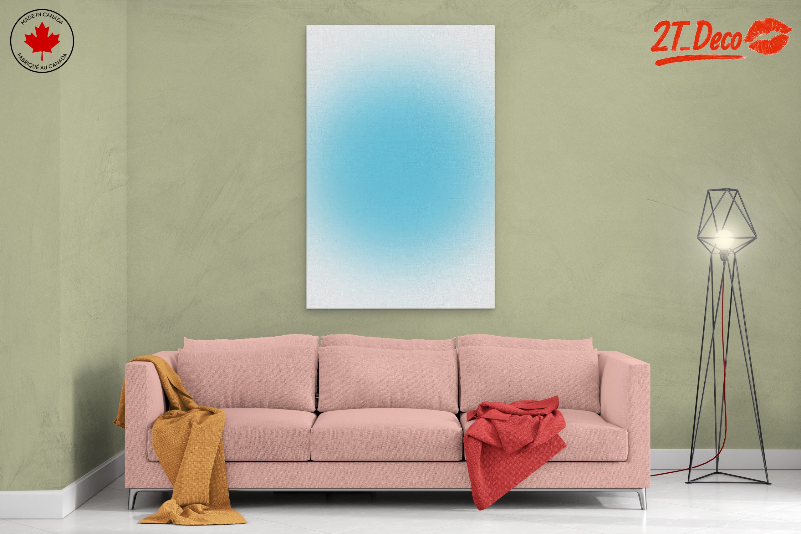 Elegant Gradient Blue Art for Modern Spaces - Image 2