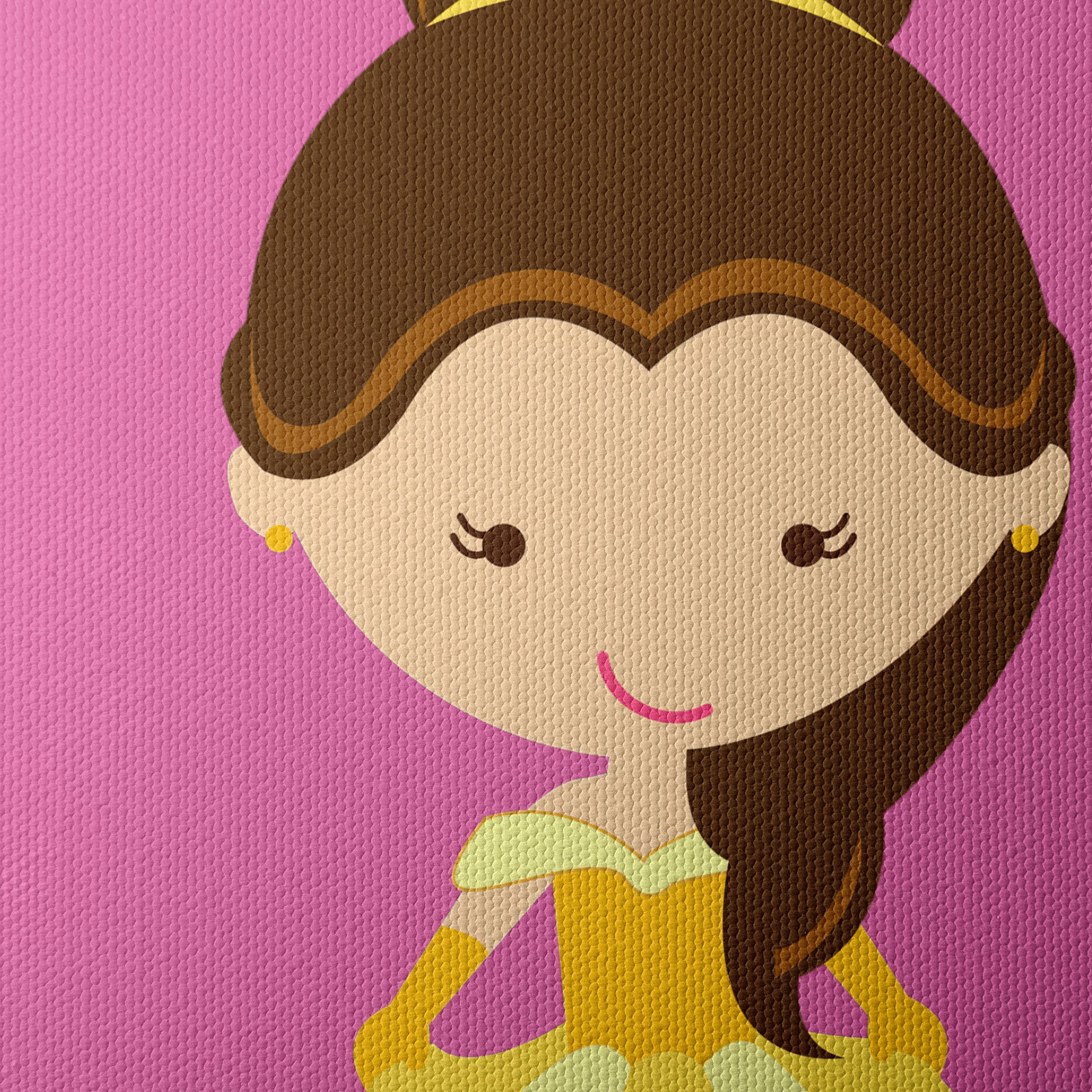 Stylized Cartoon Character in Yellow Dress - Image 4
