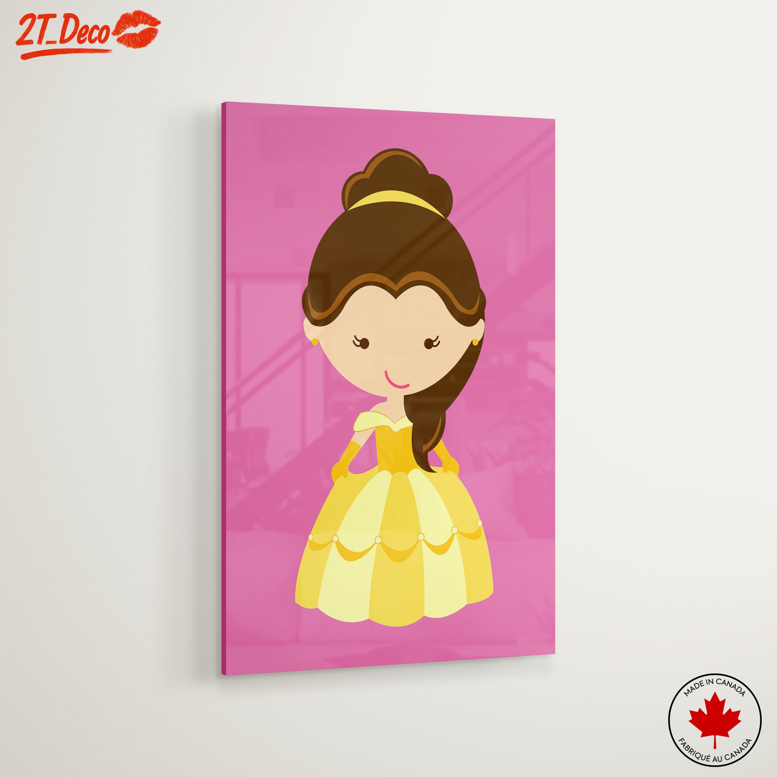 Stylized Cartoon Character in Yellow Dress - Image 6
