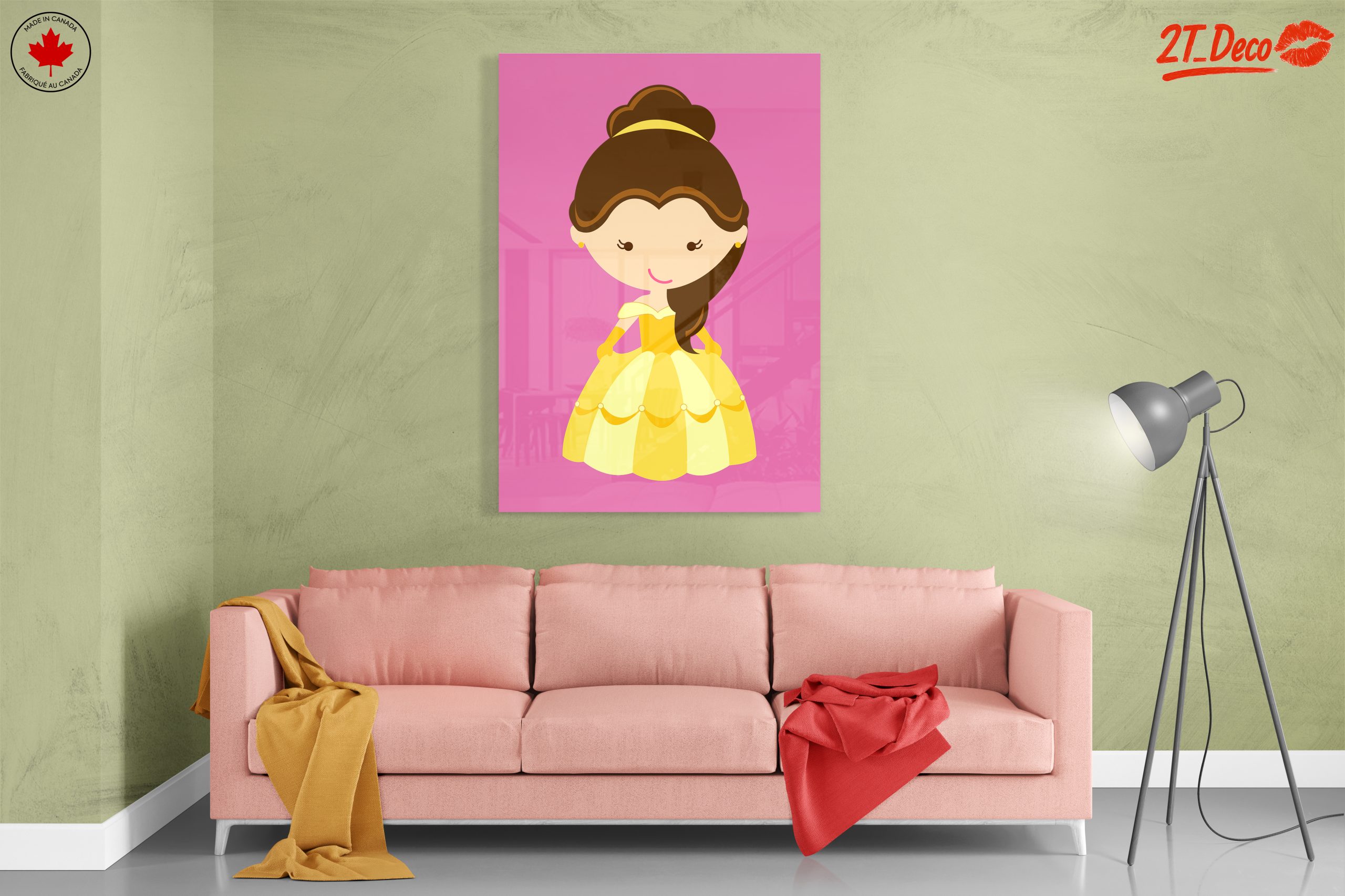 Stylized Cartoon Character in Yellow Dress - Image 7