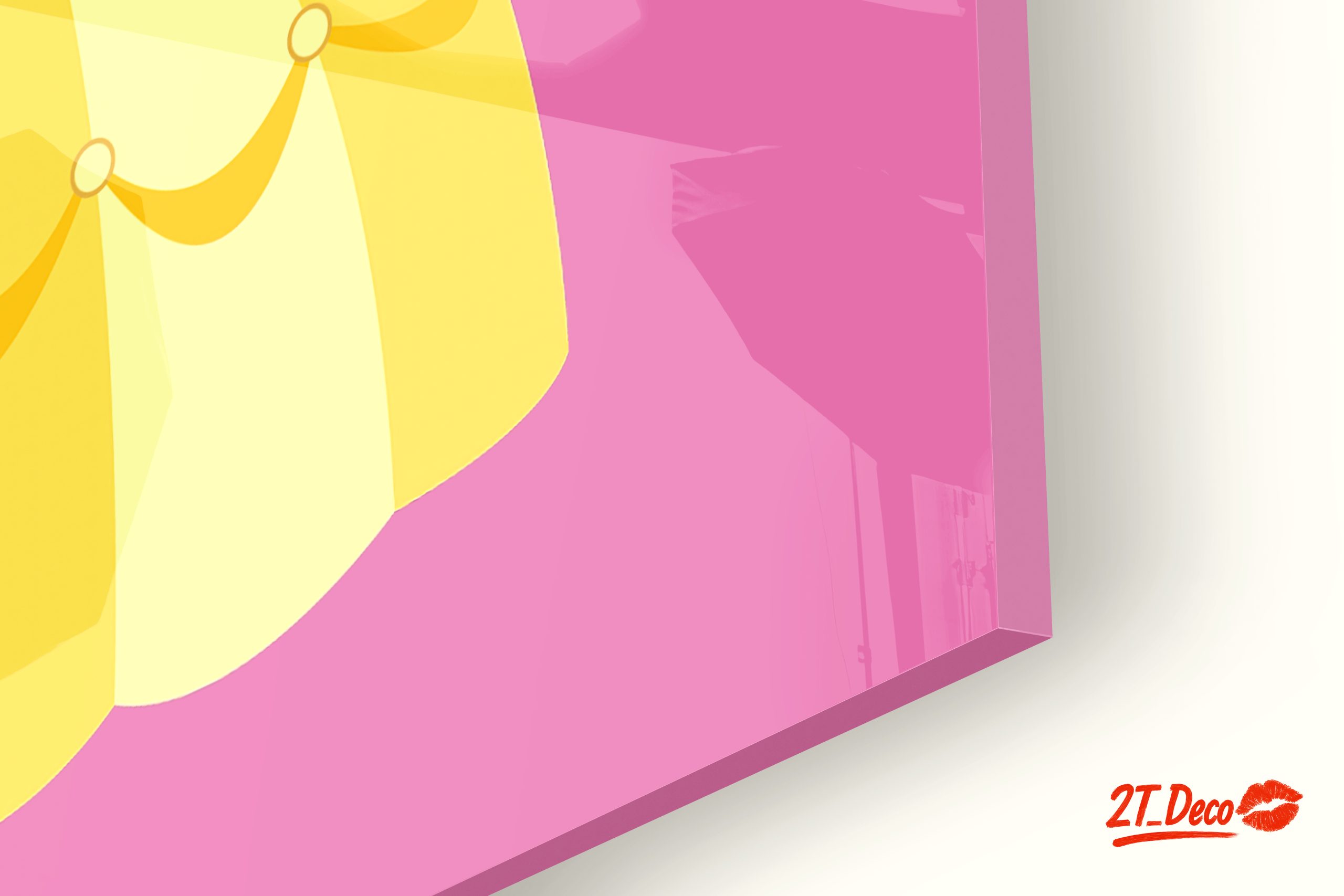 Stylized Cartoon Character in Yellow Dress - Image 9