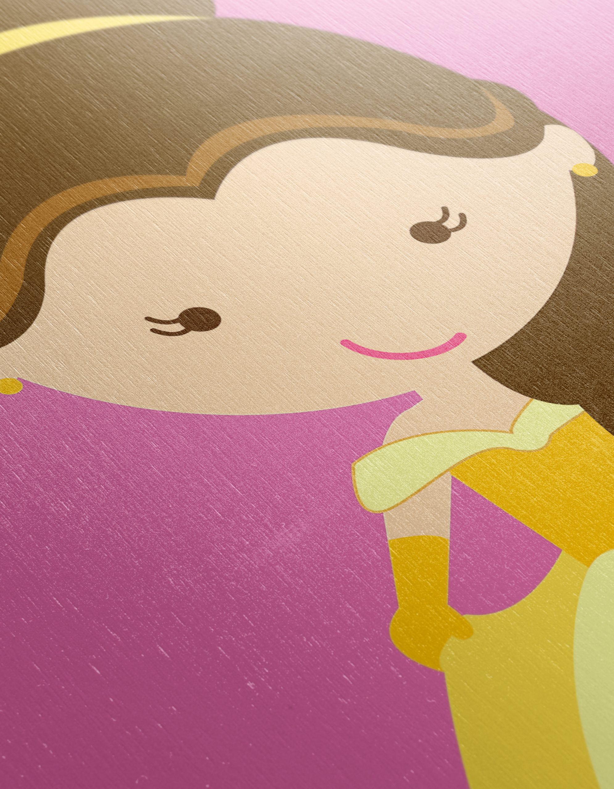 Stylized Cartoon Character in Yellow Dress - Image 12