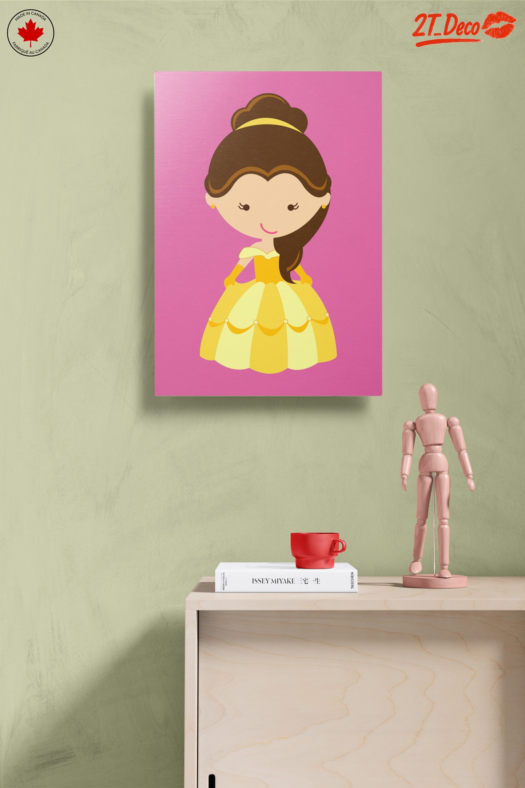 Stylized Cartoon Character in Yellow Dress - Image 14