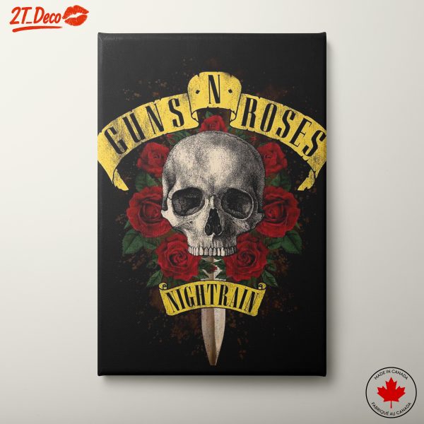 Guns N Roses Skull and Roses Artwork