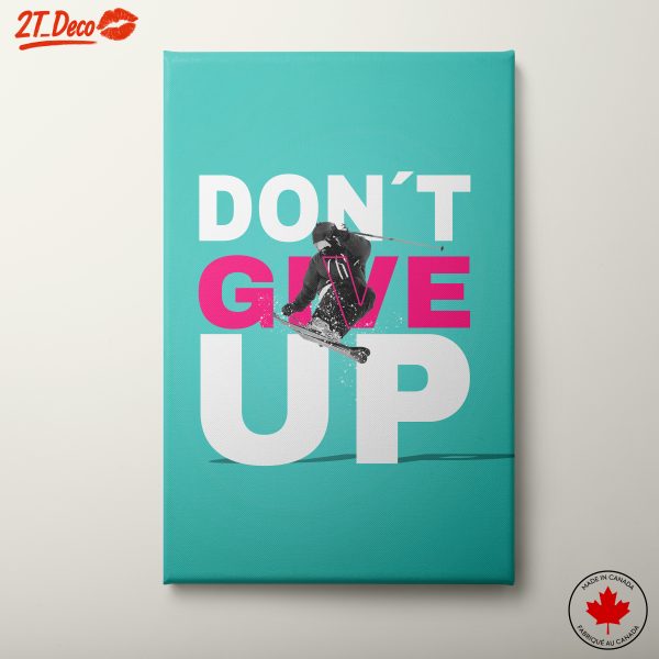 Dynamic Skiing Motivational Art