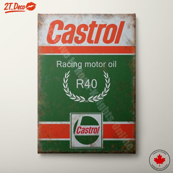 Vintage Castrol Racing Motor Oil Advertisement