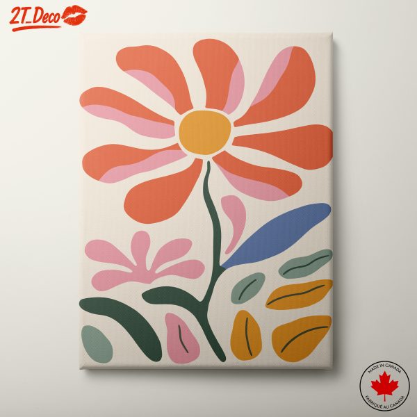 Colorful Modern Botanical Flower Art