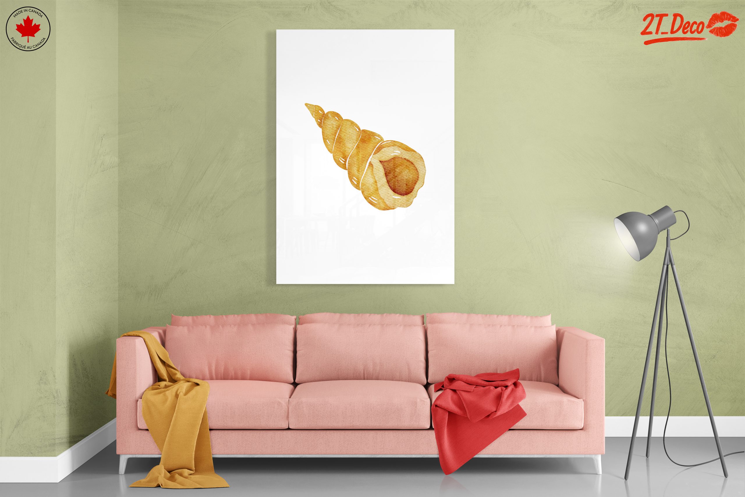 Watercolor Seashell Artwork - Image 7