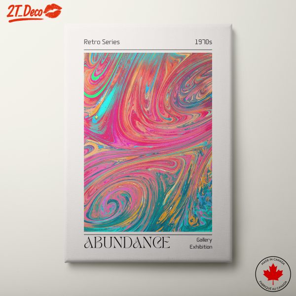 Vibrant Abstract Art Inspired by 1970s