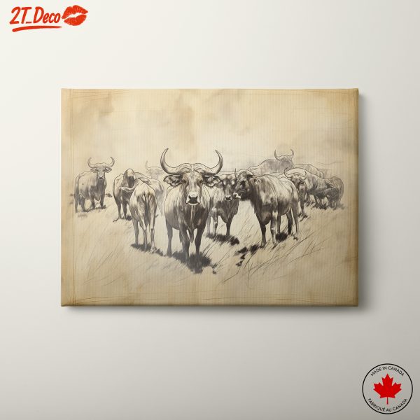 Realistic Farm Cattle Artwork