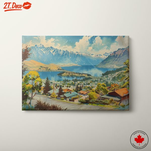Scenic Adventure Landscape View of Mountains and Lake
