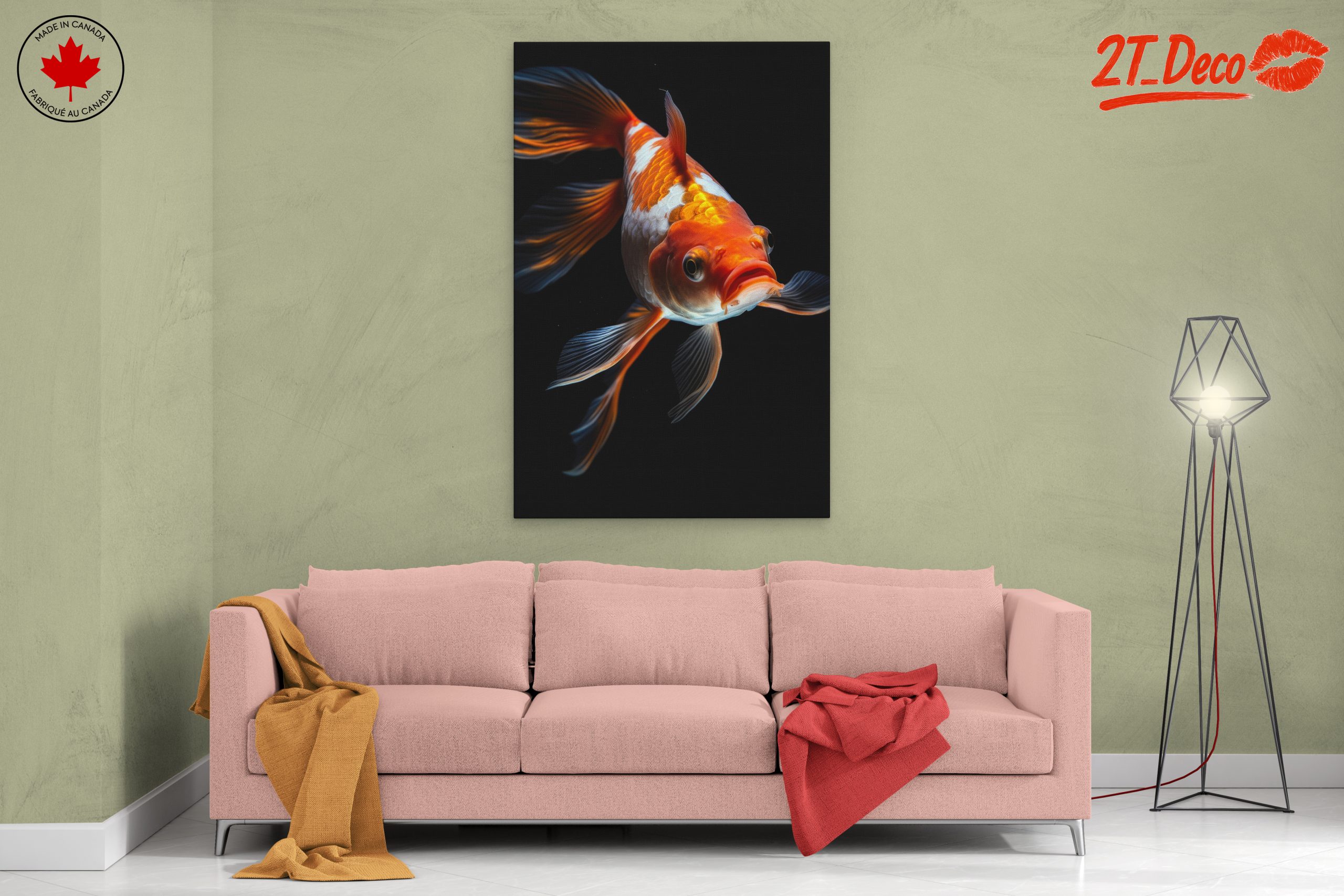 Stunning Goldfish Wall Art - Image 2