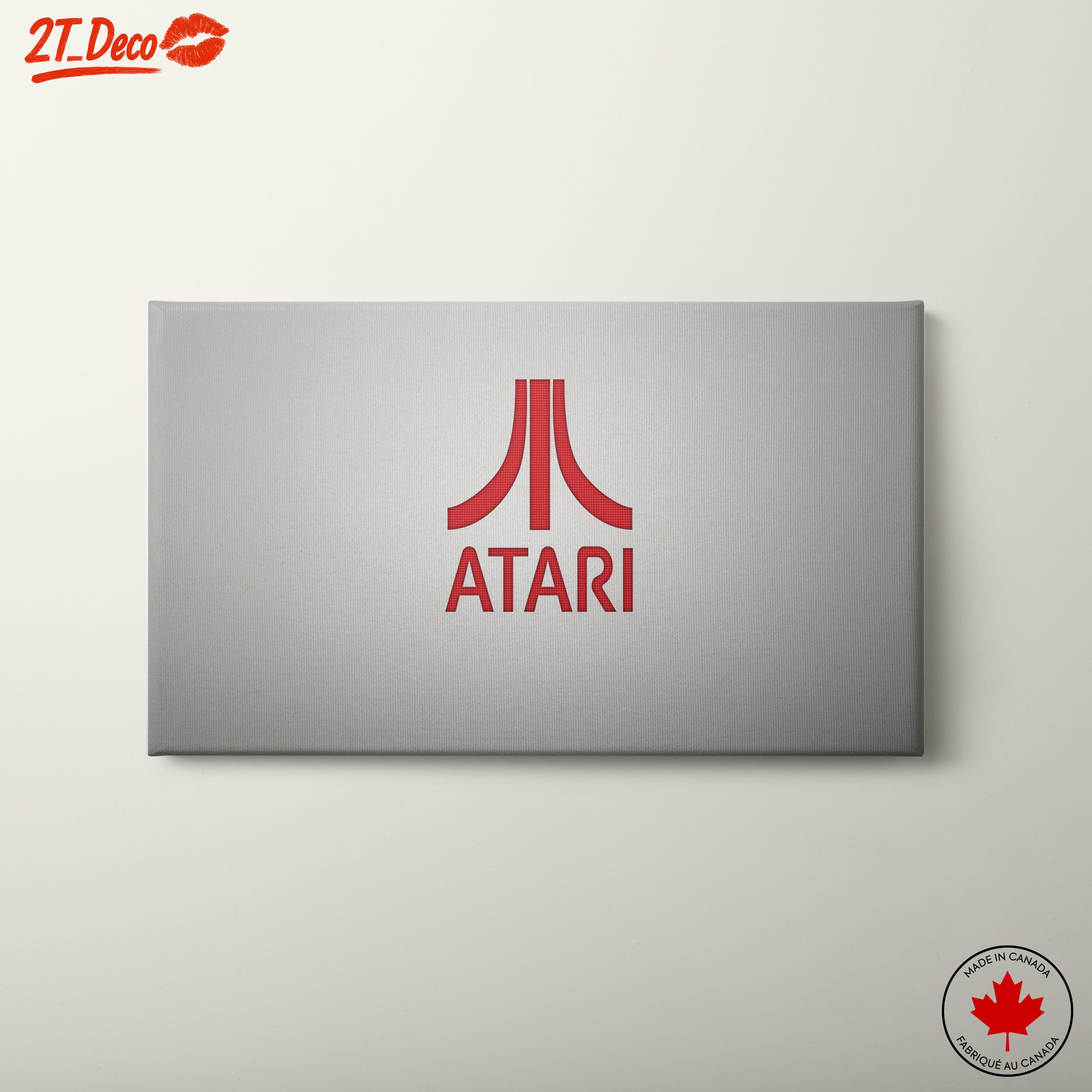 Atari Logo Retro Gaming Art