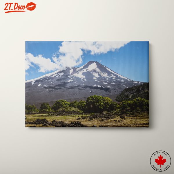 Majestic Volcano Landscape with Lush Greenery