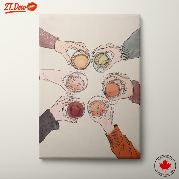 Art Celebrating Cocktail Gatherings