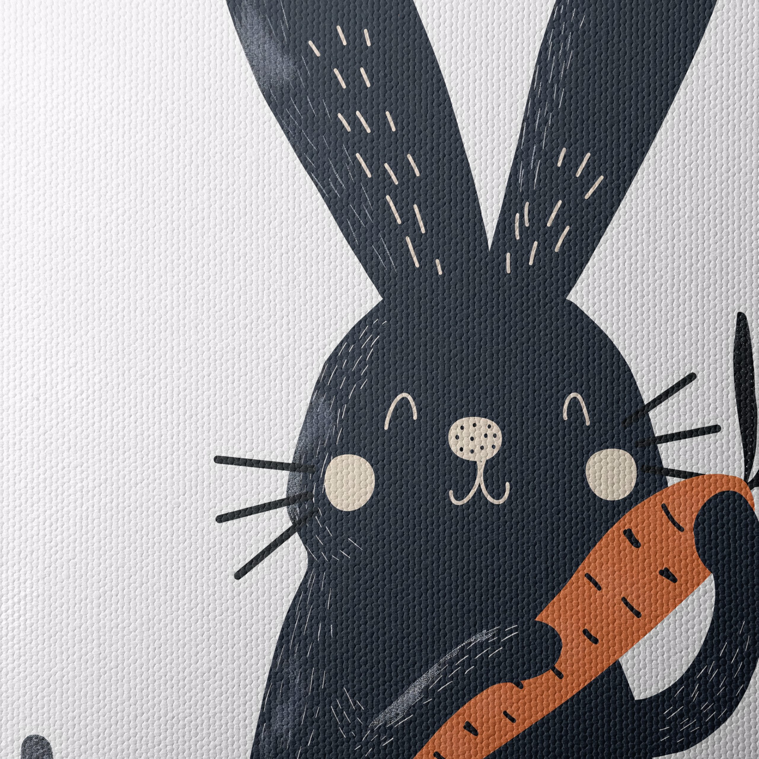 Cute Rabbit Holding Carrot Illustration - Image 4