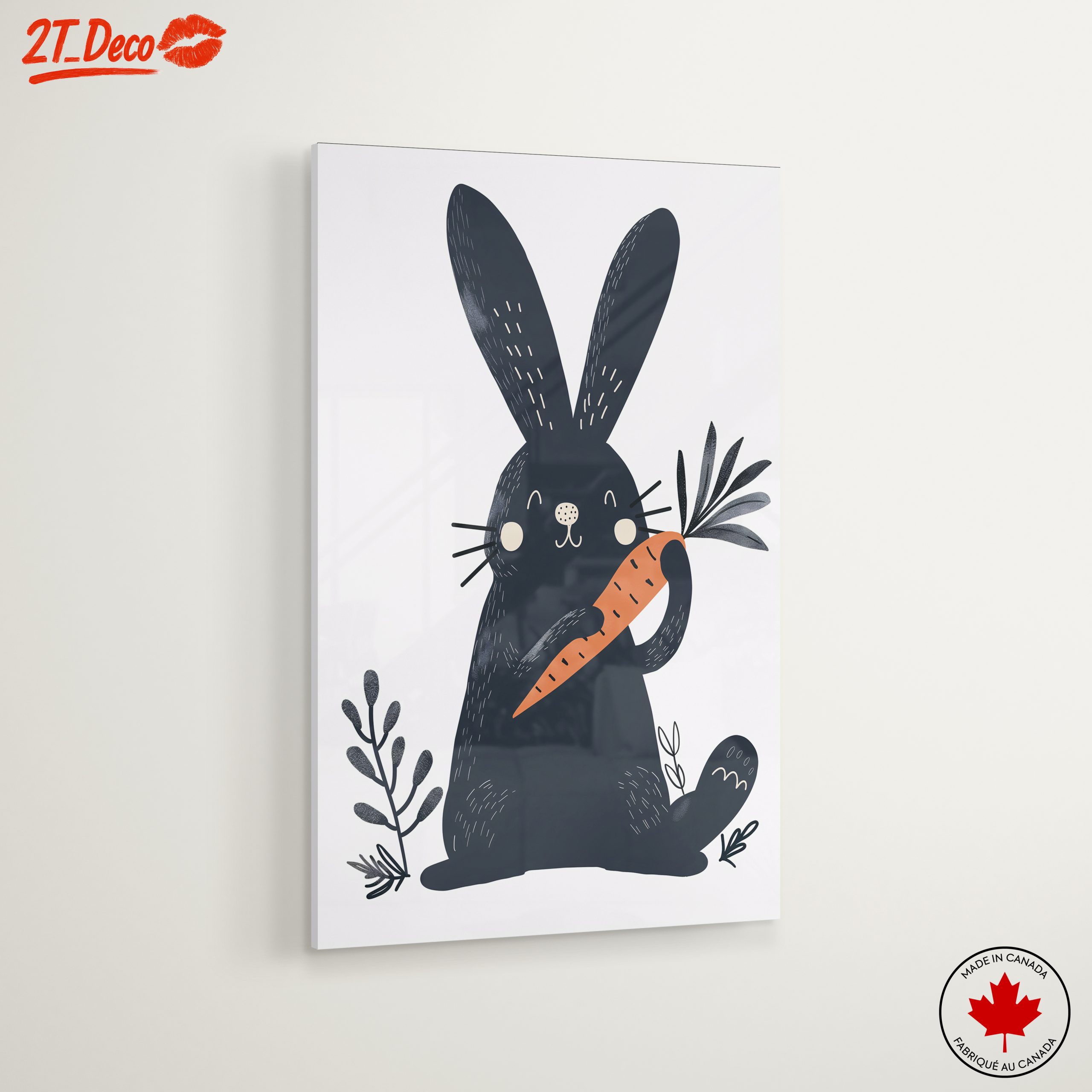 Cute Rabbit Holding Carrot Illustration - Image 6