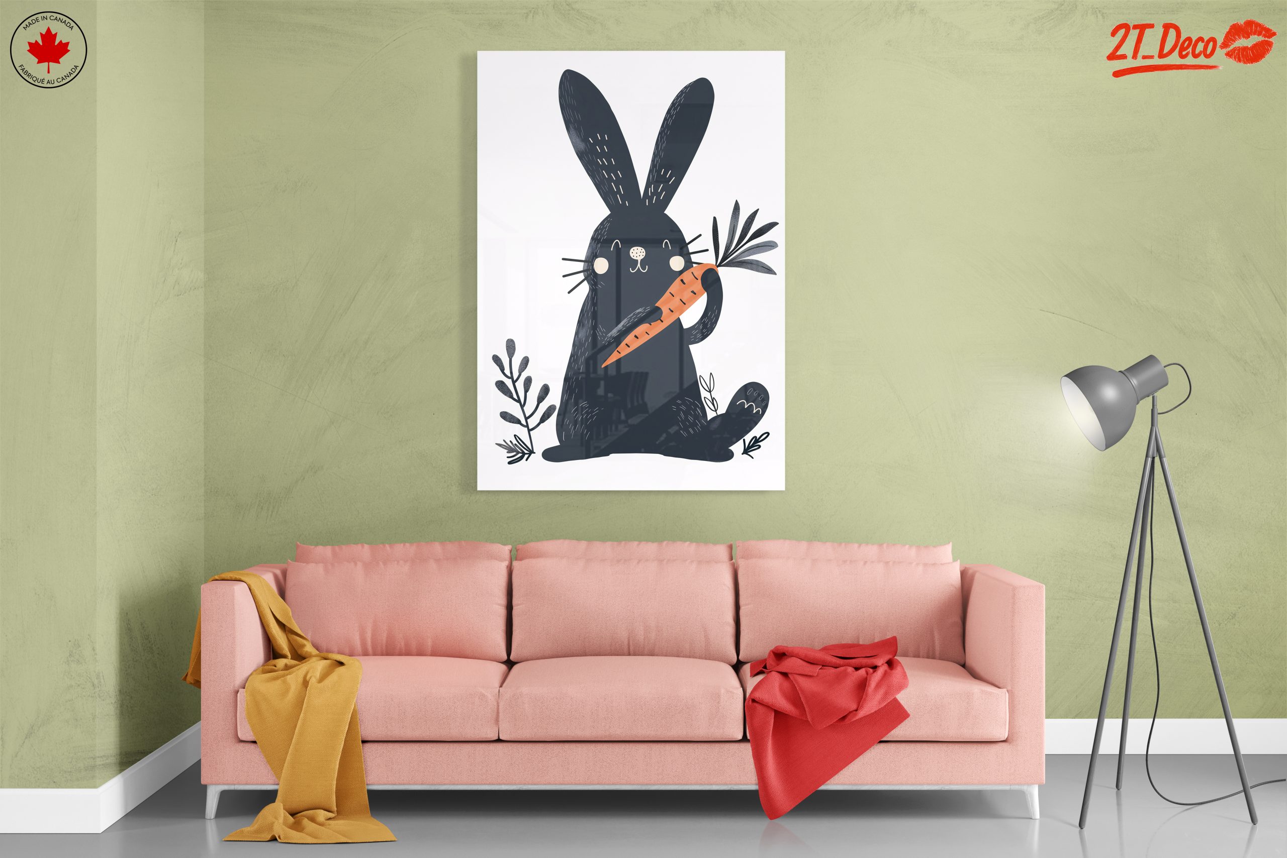 Cute Rabbit Holding Carrot Illustration - Image 7