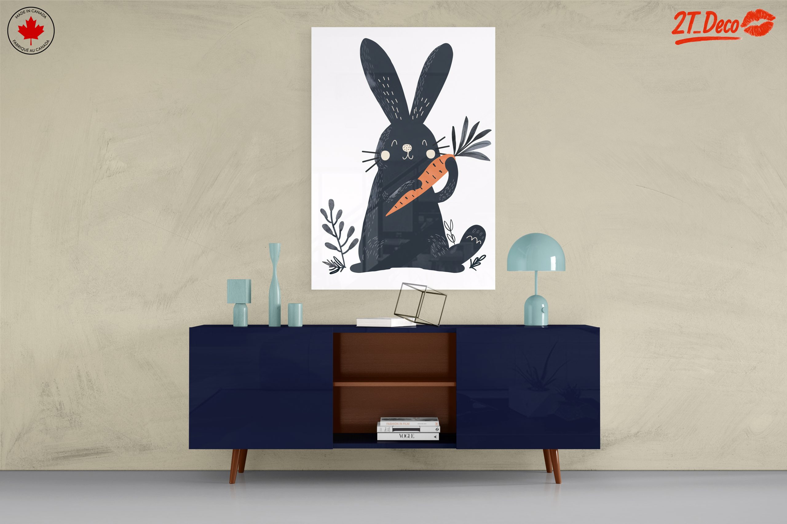 Cute Rabbit Holding Carrot Illustration - Image 8