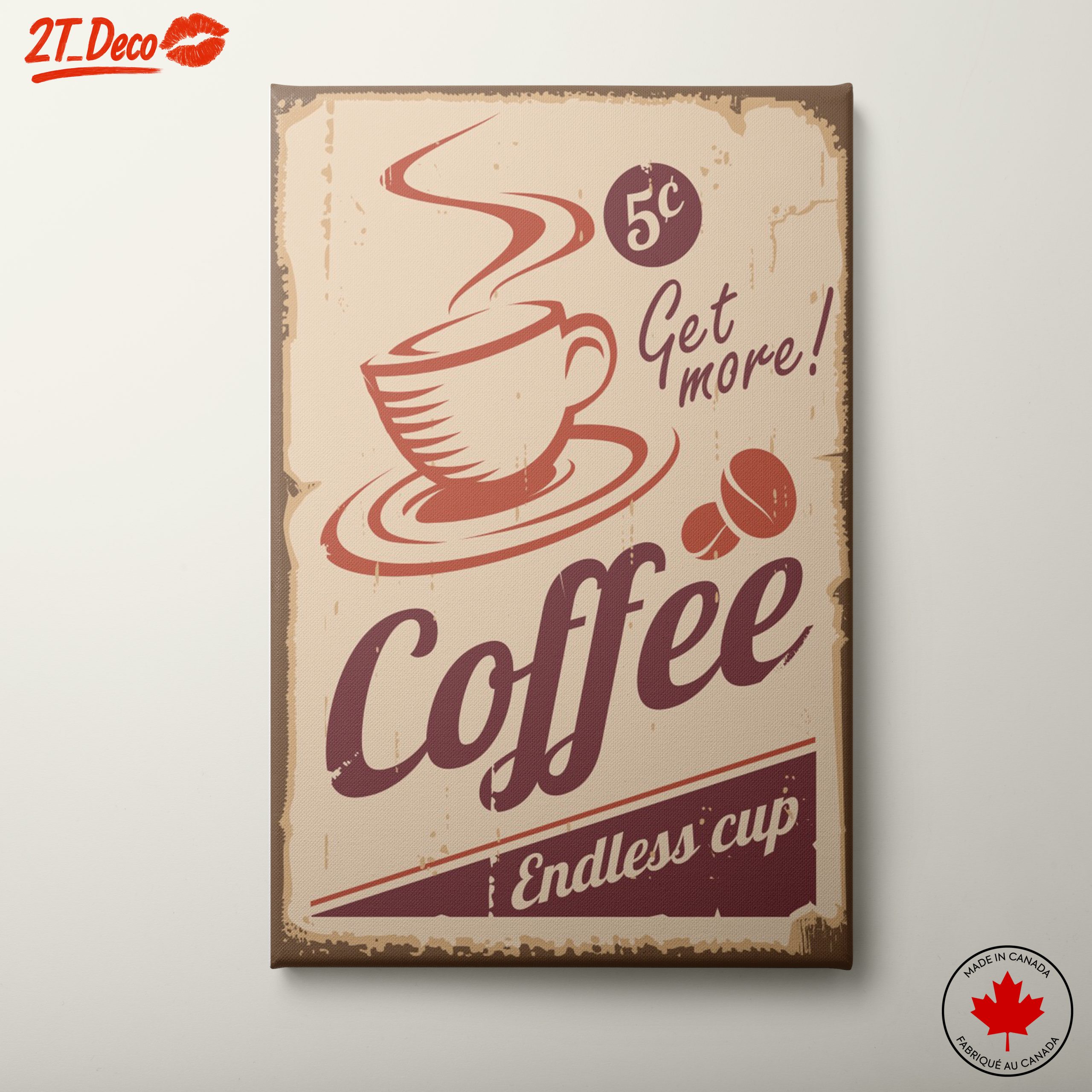 Vintage Coffee Shop Art