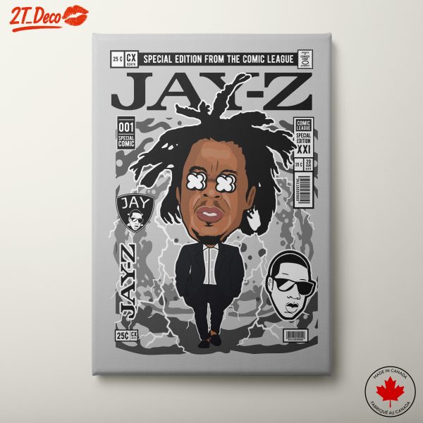 Jay-Z Comic Style Artwork