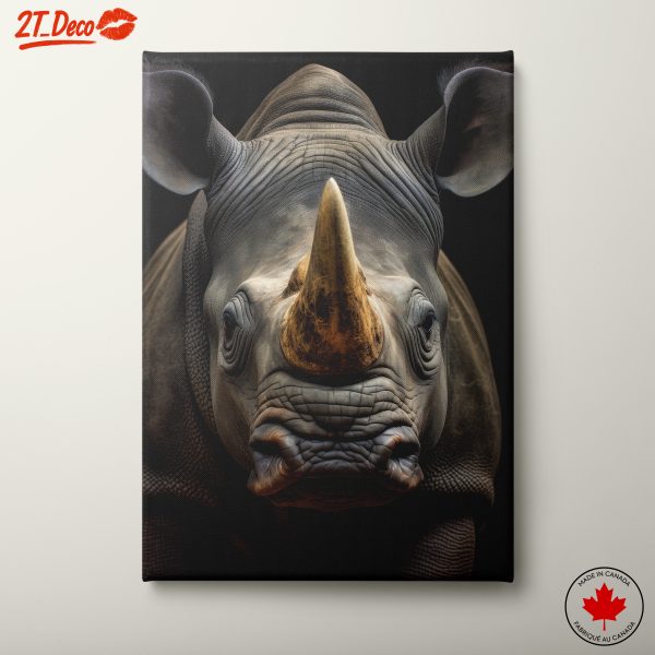 Majestic Rhinoceros Portrait Art