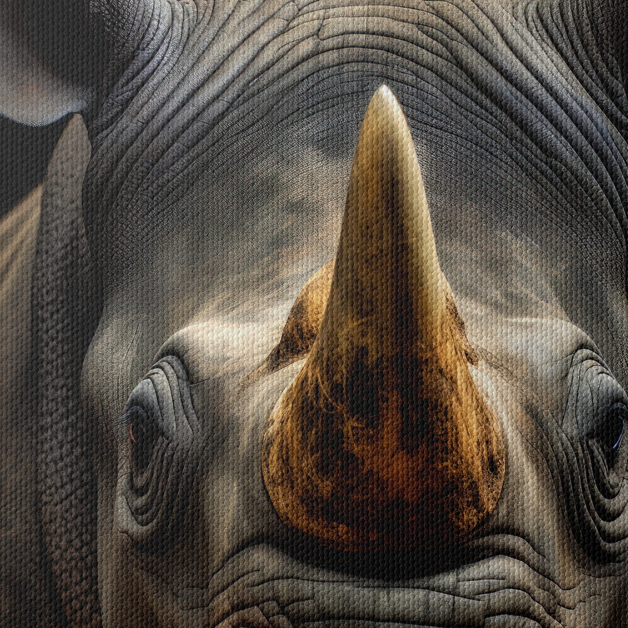 Majestic Rhinoceros Portrait Art - Image 4