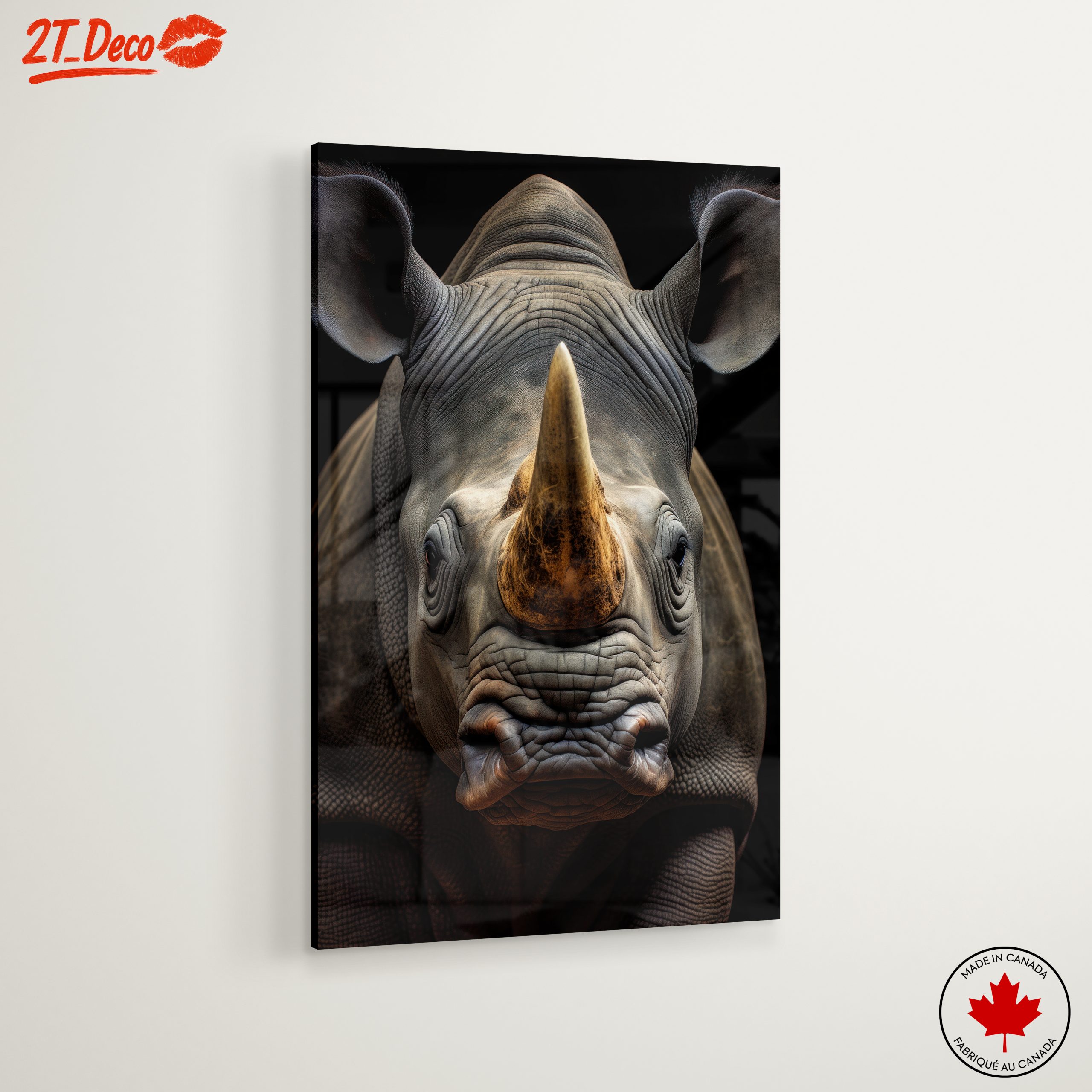 Majestic Rhinoceros Portrait Art - Image 6