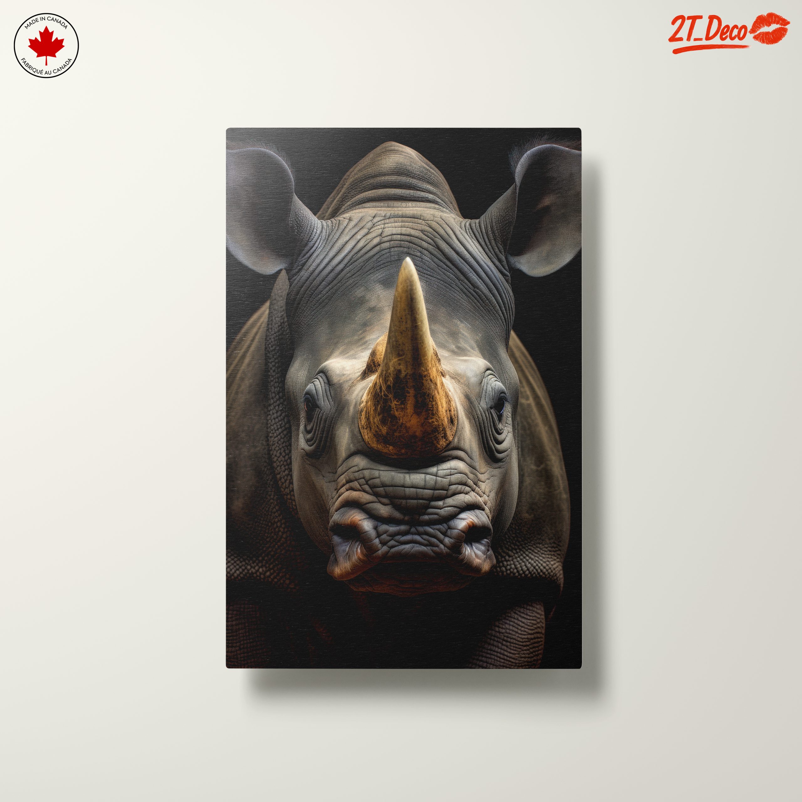 Majestic Rhinoceros Portrait Art - Image 10
