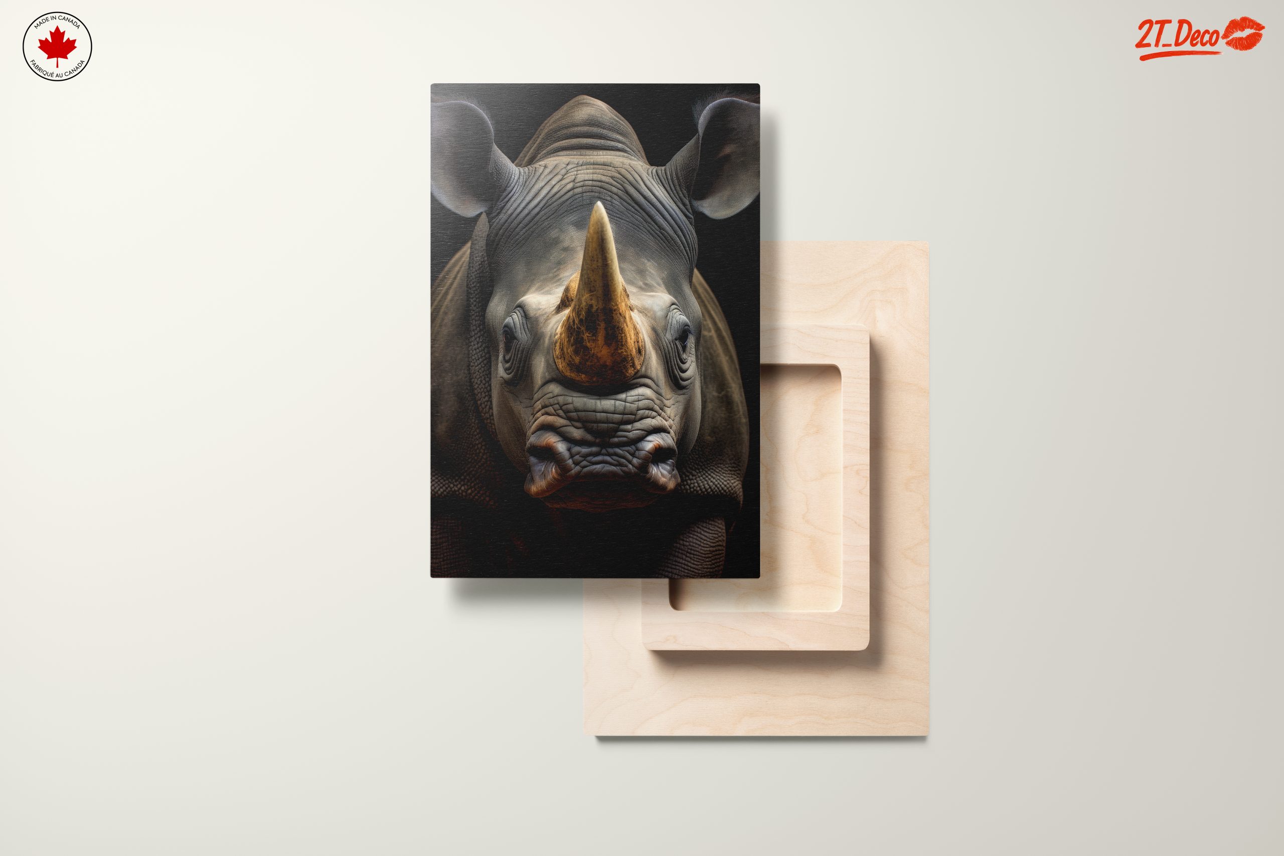 Majestic Rhinoceros Portrait Art - Image 11