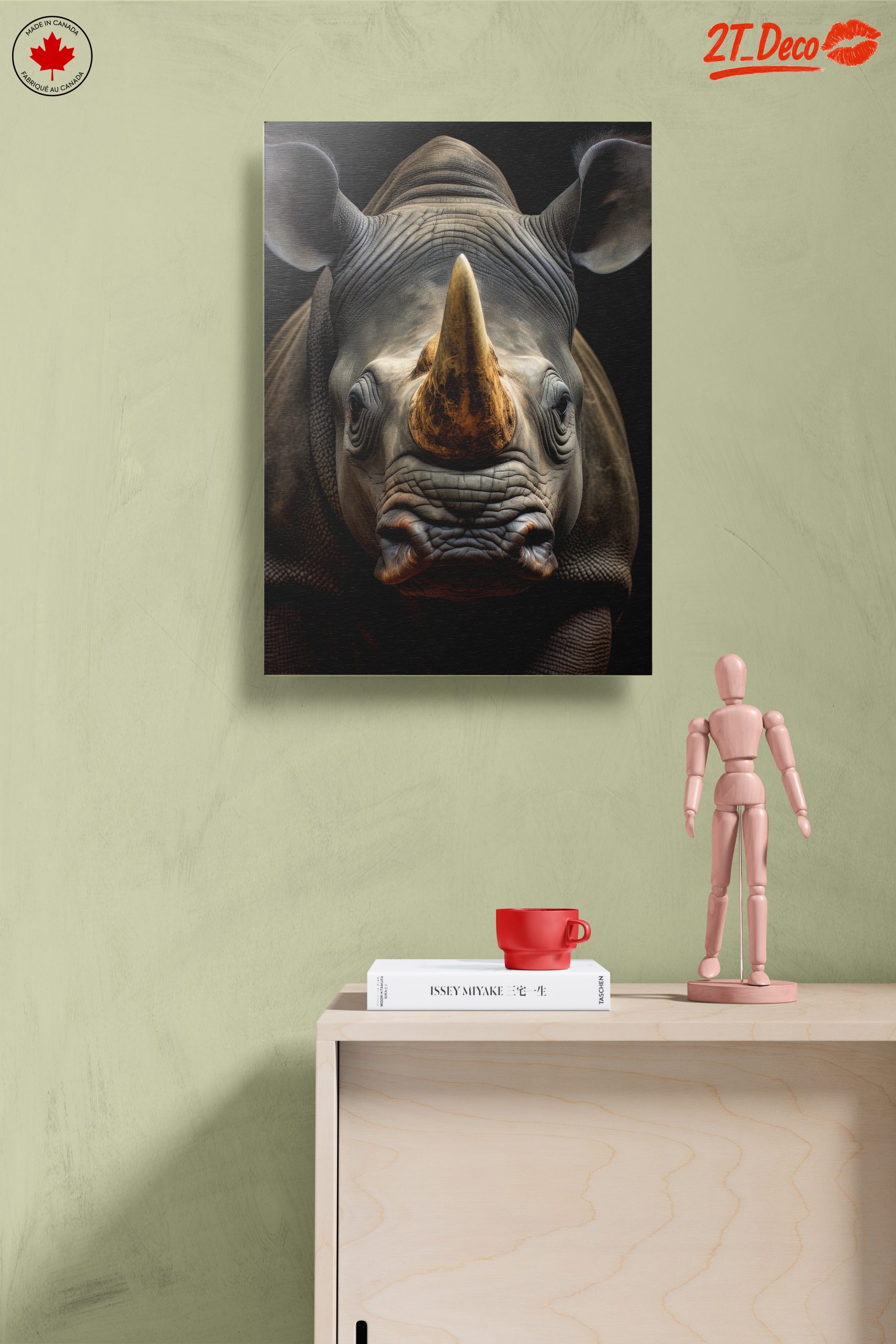 Majestic Rhinoceros Portrait Art - Image 14