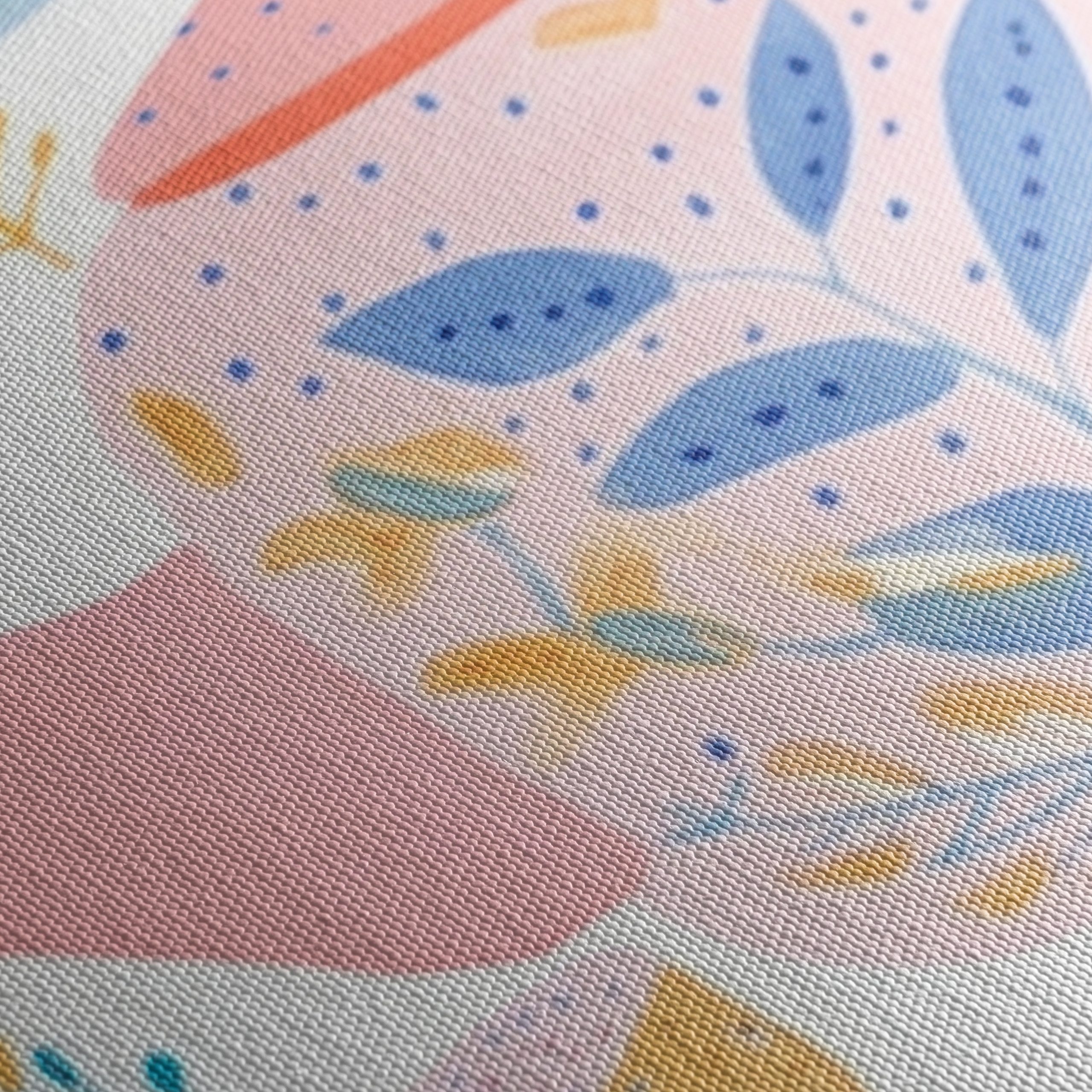 Whimsical Tea Pot and Floral Art - Image 5