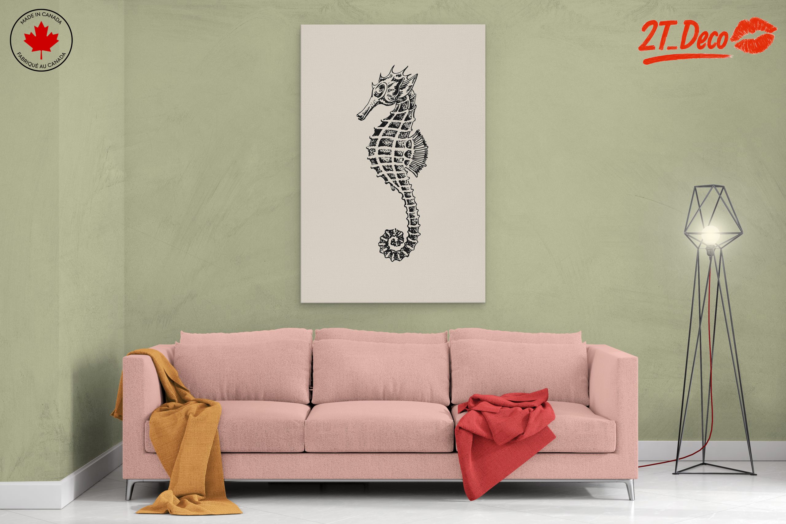 Charming Seahorse Wall Art for Unique Decor - Image 2
