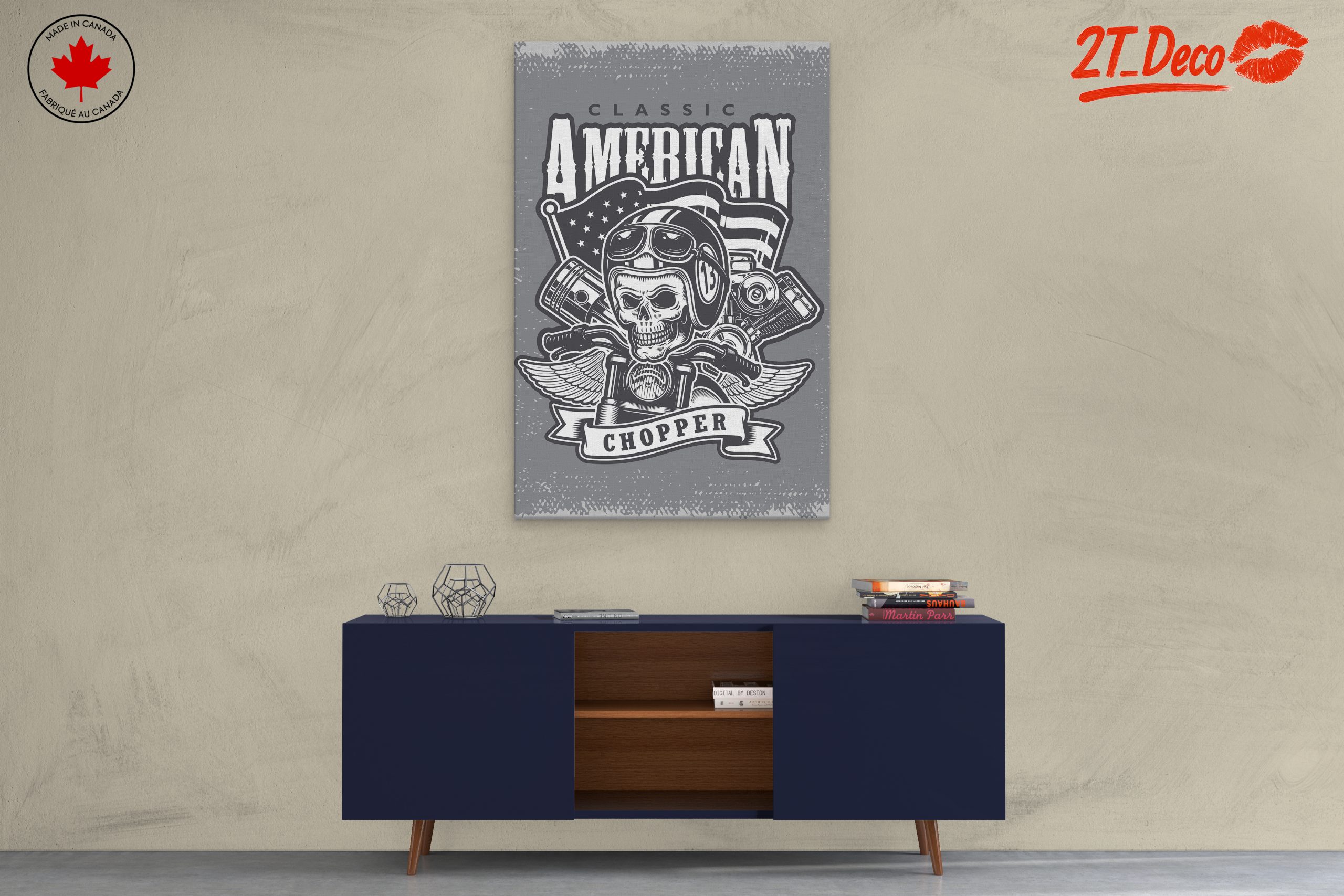 Classic American Motorcycle Artwork - Image 3