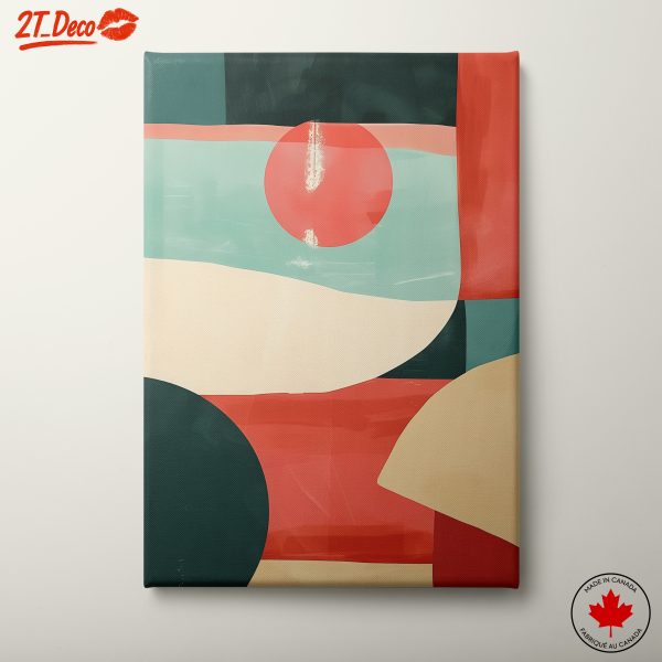 Colorful Abstract Geometric Composition