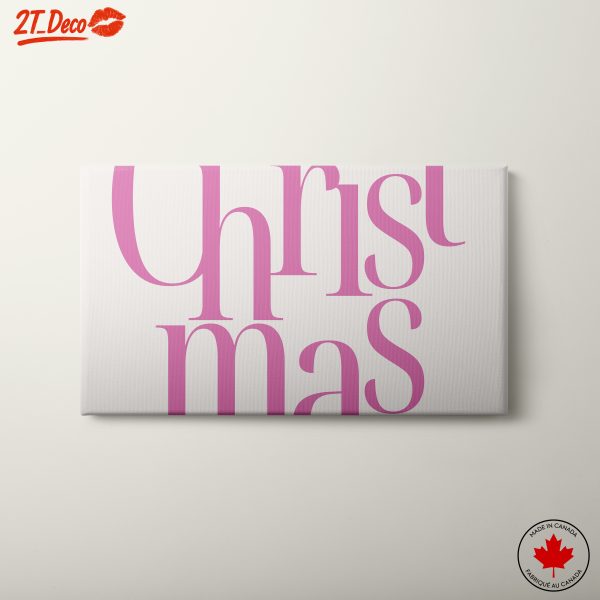 Stylish Christmas Typography Wall Art