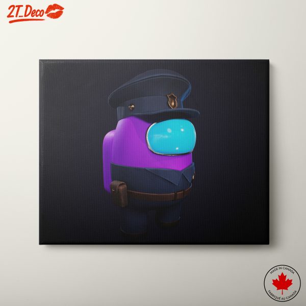 Whimsical Gaming Character in Police Uniform